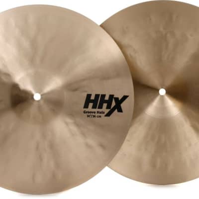 Sabian HHX 14” Groove Hi Hat Cymbals/Natural Model # 11489XN/New w-Warranty image 1