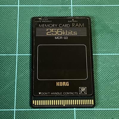 KORG MCR-03 256kbits RAM Memory Card M1 / M1r / Wavestation