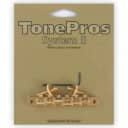Tonepros AVR2 Tune-o-Matic Imperial Bridge to fit USA Les Paul - Gold
