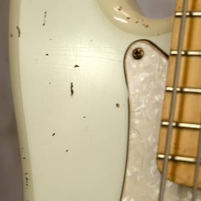 Alnus Bass Luthier made Precision Bass - Aged Olympic White image 12