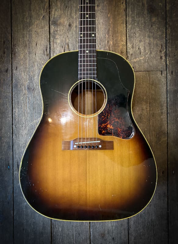 1956 Gibson J-45 Jumbo Acoustic in Sunburst finish & case image 1