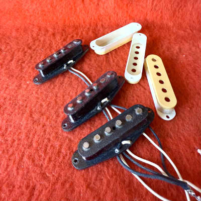 USA Fullerton Fender Stratocaster pickups set 1983 - Crème original vintage AVRI JV image 2