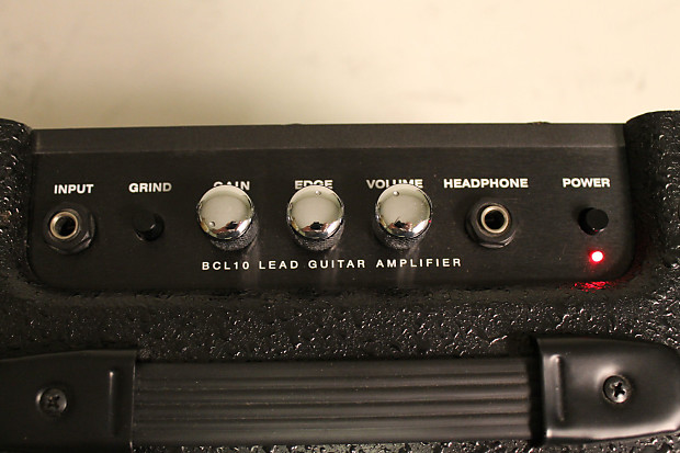 B.C. Rich BCL10 Black 10W Amplifier with Grind Switch Gain Edge Headphone Jacks