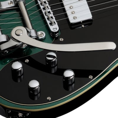 Schecter PT Fastback II B Dark Emerald Green Bigsby B50 HH Electric Guitar image 3