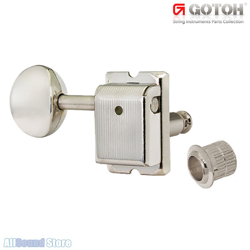 GOTOH SD91-MG LEFT HANDED Magnum Lock 6-in-line LOCKING Vintage Tuners - NICKEL image 1