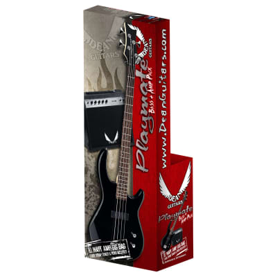 Dean Edge 09 Classic Black Bass Starter Pack w/ amp + accessories new  E09 CBK PK for sale