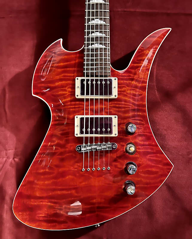 B.C. Rich Mockingbird Quilted Red Maple image 1