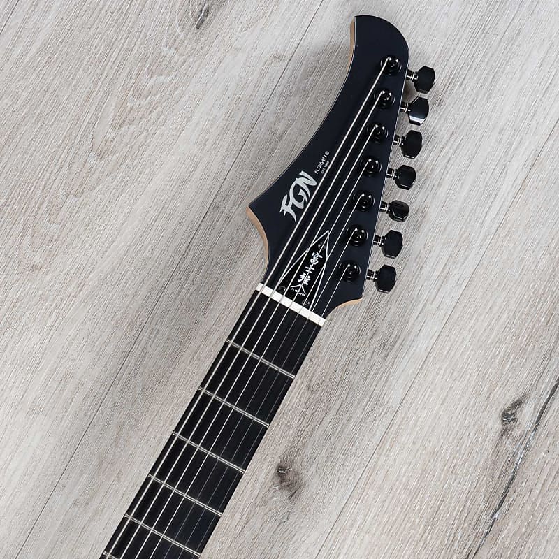 FGN Fujigen JMY72ASHE 7-String Guitar, Ebony Fretboard, Open