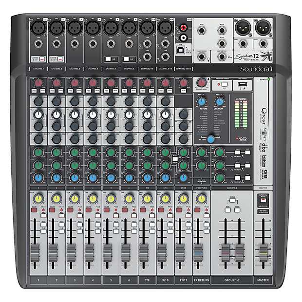 Soundcraft Signature 12 MTK 12-Channel Multi-Track Analog USB Mixer w/ Effects image 1
