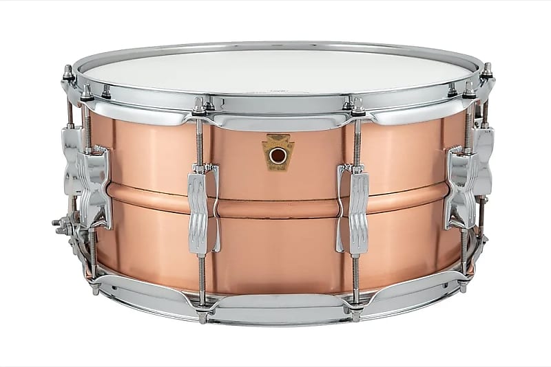 Ludwig LC654B Acro Copper 6.5x14" Snare Drum image 1