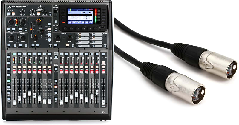 Behringer X32 Producer 40-channel Digital Mixer  Bundle with Pro Co C270201-150F Shielded Cat 5e Ethercon Cable - 150 foot image 1