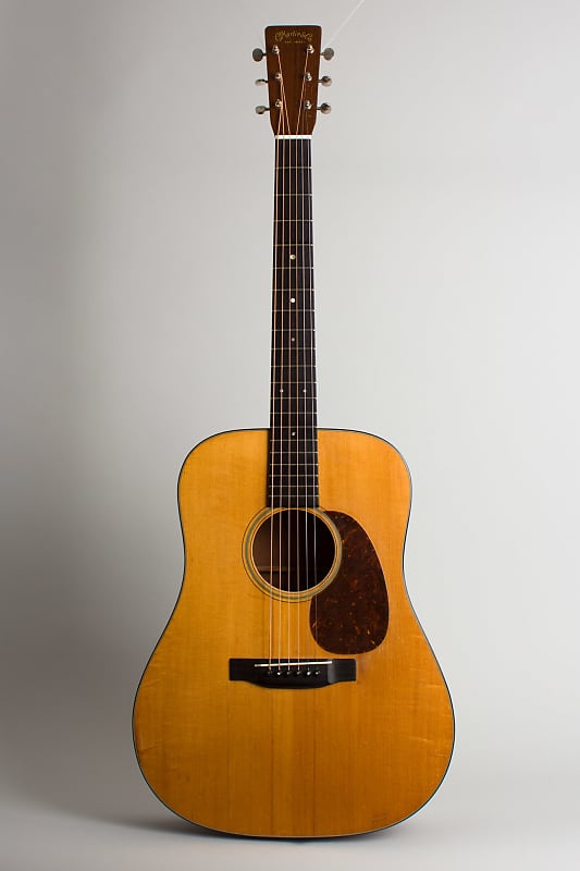 C. F. Martin  D-18 Flat Top Acoustic Guitar (1937), ser. #68147, black tolex hard shell case. image 1