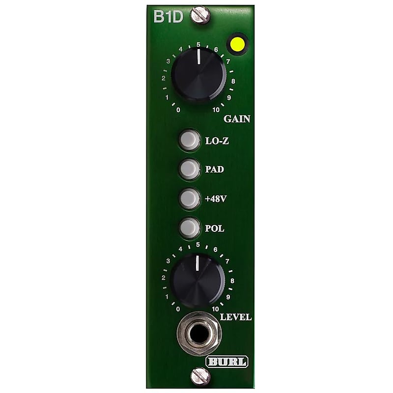 Burl Audio B1D 500 Series Microphone Preamp/DI with BX4 Iron Output Transformer image 1