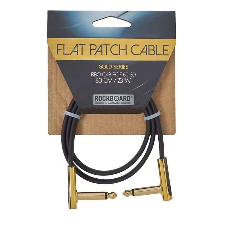 RockBoard Flat Patch Gold Series Cable 60cm / 23.62" image 1