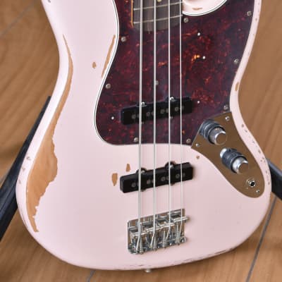 Fender Mexico Road Worn Flea  Artist Series Jazz Bass Shell Pink image 4