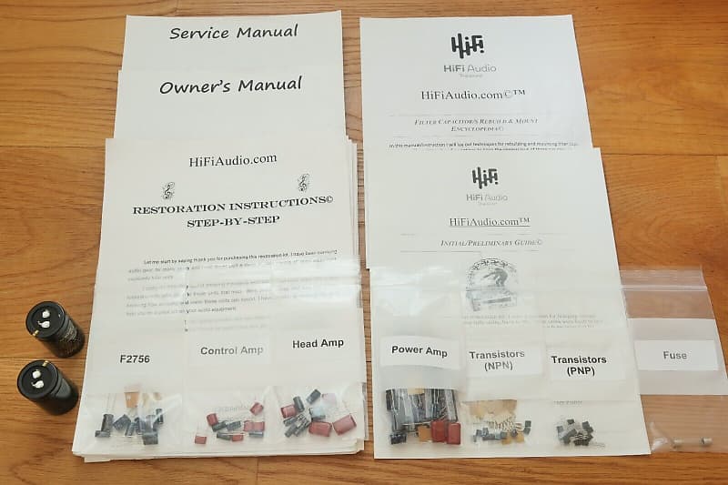 Sansui AU-317 II restoration kit filter capacitor repair rebuild fix