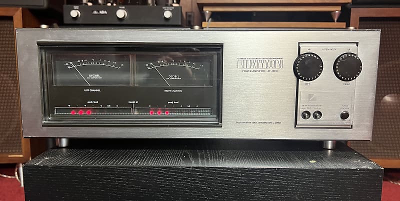 Luxman M-4000 power amplifier, serviced and partial recapped, image 1