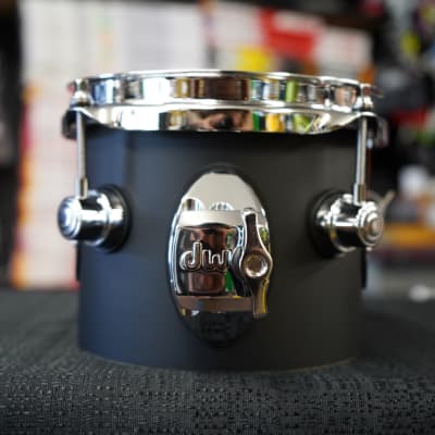 DW Design Series 6" Pure Maple Shell Tom - Black Satin Finish | 5x6" image 2