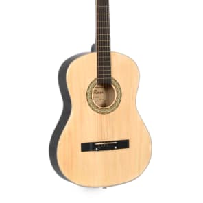 De Rosa DK3810R-NT Kids Acoustic Guitar Outfit Natural w/Gig Bag, Pick, Strings, Pitch Pipe & Strap image 4