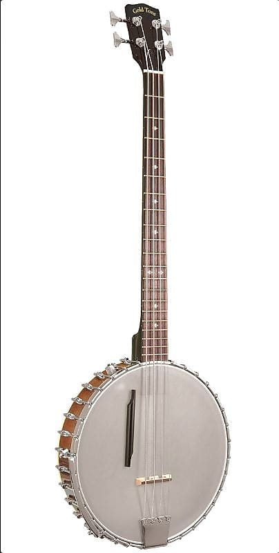 Gold Tone BB-400+ 4-String Banjo Bass w/ Pickup & Case 14" Head 32" Scale w/case image 1