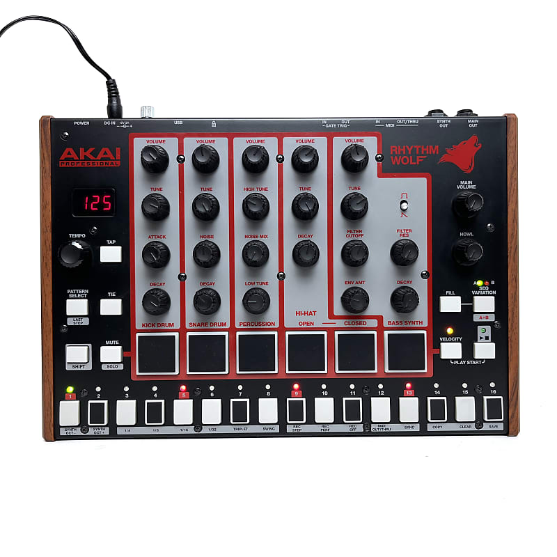 Akai Rhythm Wolf Analog Drum Machine and Bass Synthesizer | Reverb