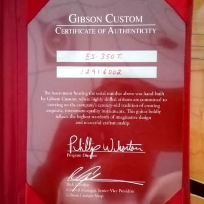 Gibson Custom shop Es350T Natural flame 2016 image 11