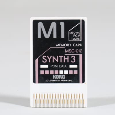 Korg MSC-012 Synth 3 PCM Card for M1