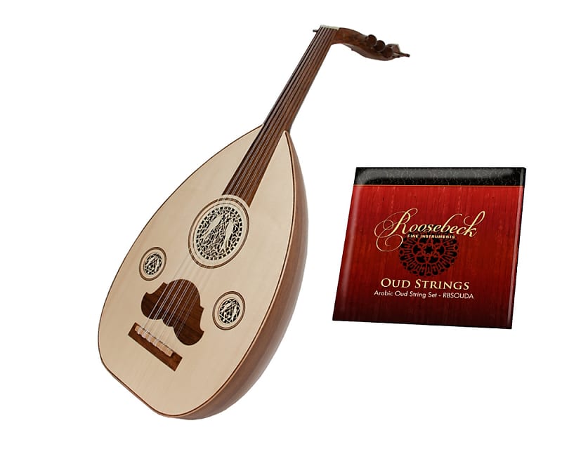 Arabic Oud W/ Soft Case Package Includes: Classic Arabic Oud W/ Soft Gig Bag Case + Arabic Oud Repla image 1