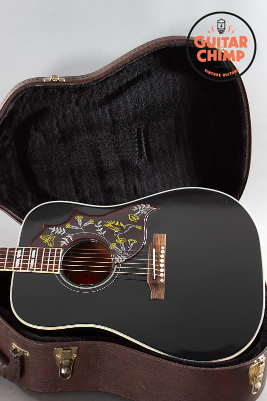 2020 Gibson Custom Shop Hummingbird Ebony Black image 1