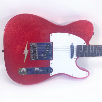 Squier by Fender  Telecaster  Glitter Sparkle Red image 2