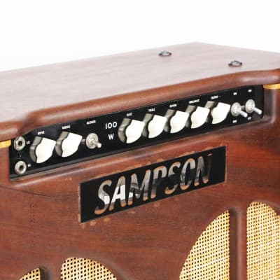 1993 Sampson 100w Exotic (4) EL34 2x12” Combo Amplifier Pre- Matchless Pre- Star Pre- BadCat 1-of-a-Kind Custom Tube Amplifier for Trade Show Rare Amp image 9