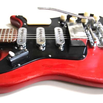 1960's Burns Vibra Artist stratocaster - Red image 7