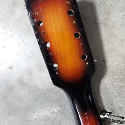 Luthier Special: Harmony / Teisco / Conrad MIJ Acoustic Guitar Husk Project (1970s Sunburst) image 9