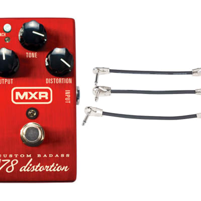 MXR M78 Custom Badass '78 Distortion + Gator Patch Cable 3 Pack for sale