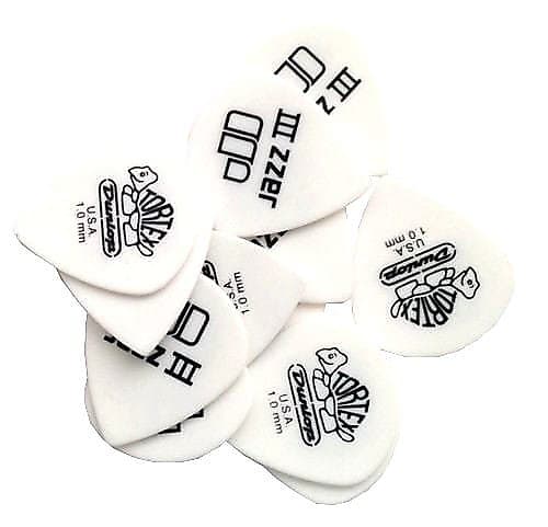 Dunlop 478P10 Tortex Jazz III 1.0mm Guitar Picks (12-Pack