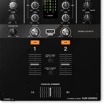 Pioneer DJ DJM-250MK2 - 2-Channel Scratch Mixer with rekordbox DJ and rekordbox DVS image 1