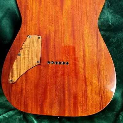 SJ Custom Guitars  Telecaster quilted mango top, one piece mahogany back, gotoh tuners, quantum pickups image 10