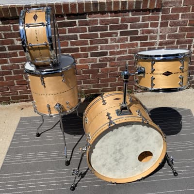 Craviotto drum set autographed 4 drums 20 12 14 + snare excellent HARD TO find ! image 1