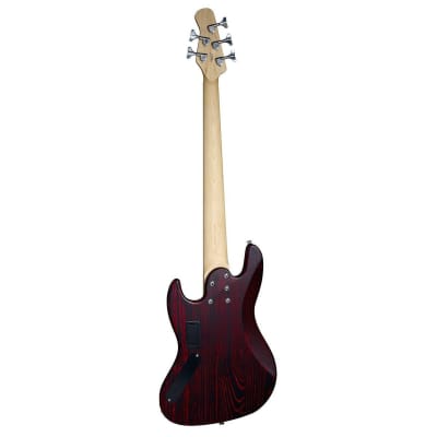 Michael Kelly Element 5OP 5-String Bass Guitar (Trans Red)(New) image 5