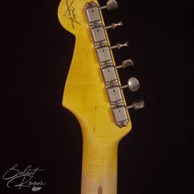 Fender Custom Shop '58 Stratocaster Relic, Super Faded Aged Surf Green image 10