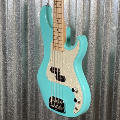 G&L USA BTO SB-1 4 String Bass Turquoise & Bag #0147 image 7