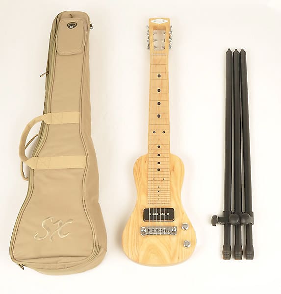 SX Lap 2 Ash NAT Electric Lap Steel Guitar w/Bag & Stand | Reverb