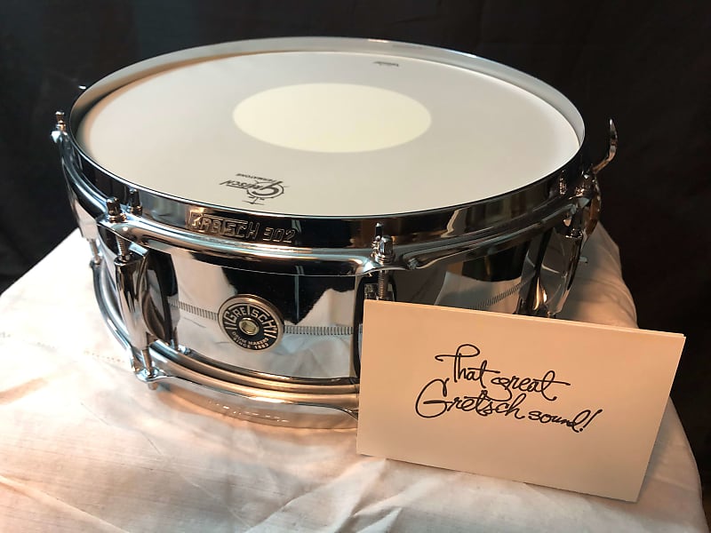 Gretsch 14x5 Brooklyn Series Chrome Over Brass Snare Drum image 1