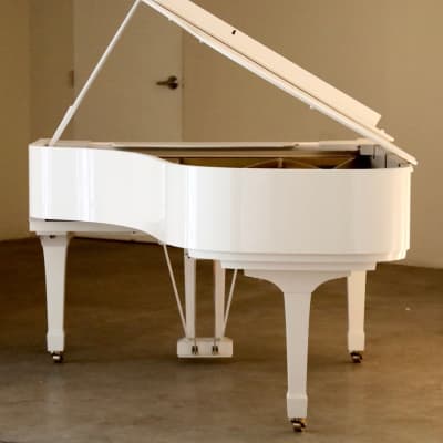 1978 Yamaha C7 Semi-Concert Grand Piano in Rare Polished White Vintage Original Professional Orchestral Concert Piano Hamamatsu Japan Factory image 7