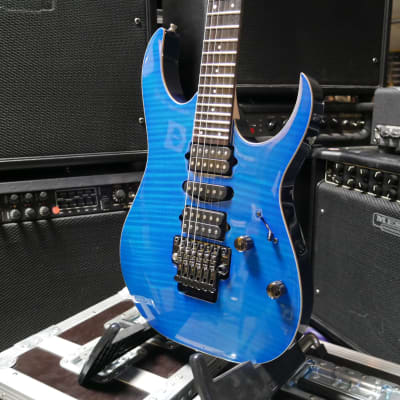 ギター Ibanez RG3770FZ PrestigeTransparentBlue Ibanez RG3770FZ TB RG Prestige W-Case Electric Guitar 6