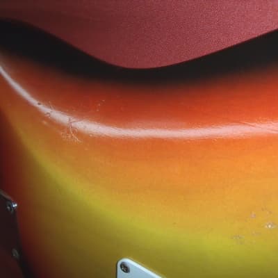 Vintage Fender Stratocaster Electric Guitar circa 1965 (Pre-CBS) w. case & strap image 13