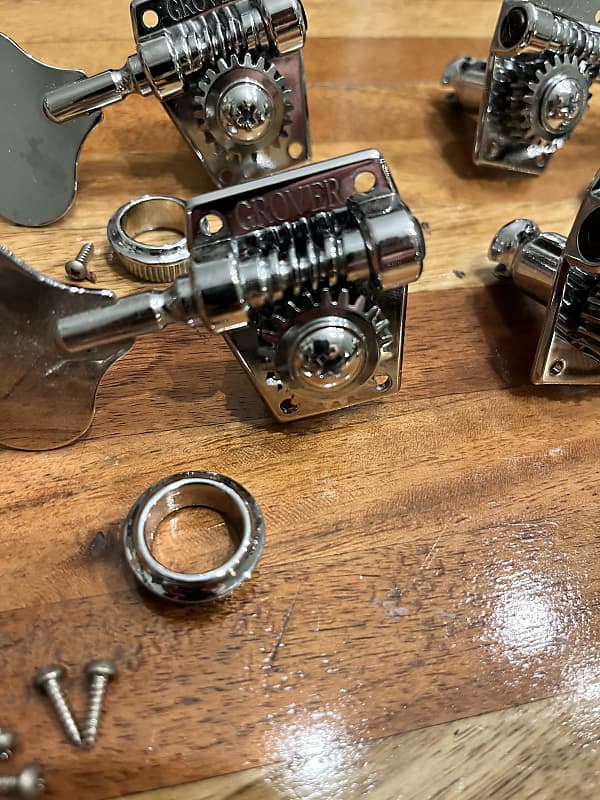 Grover Bass Tuning Heads Tuners Tuning Machines 2011 Chrome Reverb