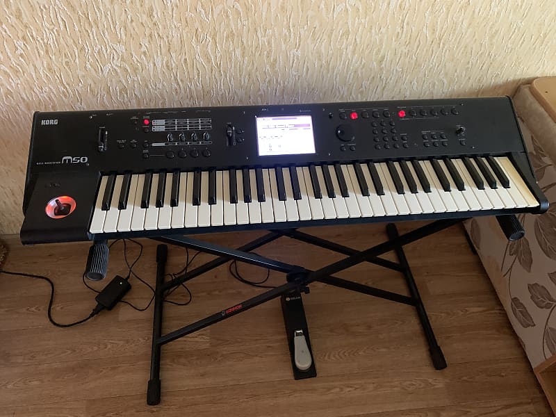 Korg M50 61-key music work station synthesizer keyboard image 1