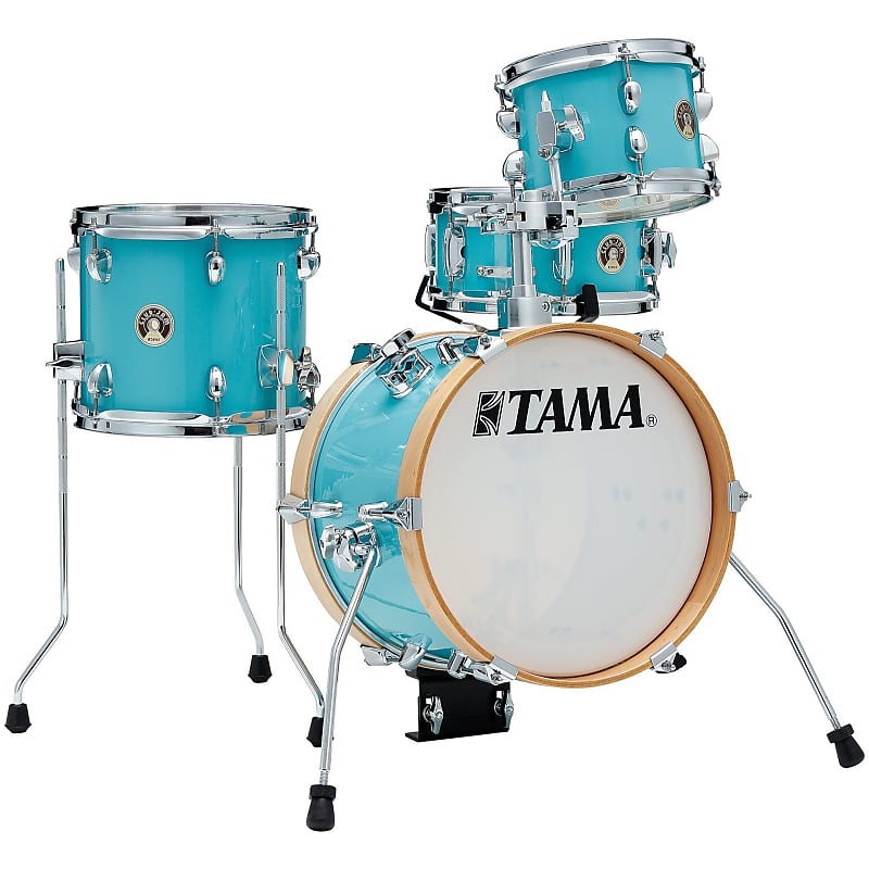 Tama LJK44S Club-JAM Flyer Drum Shell Kit, 4-Piece, Aqua Blue image 1