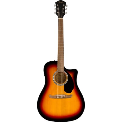 Fender FA-125CE Dreadnought Acoustic Electric Guitar - Sunburst image 2
